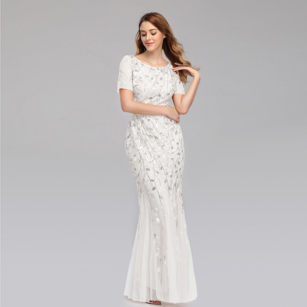 Elarova Spitzen-Abendkleid