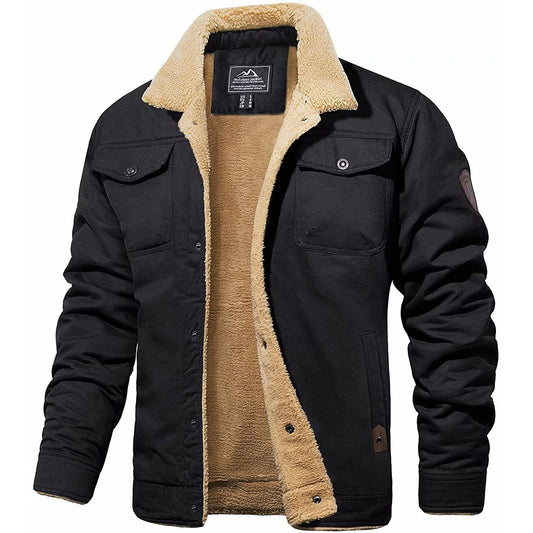 Herren Bomberjacke Robust Bequem Schwarz - Norvielle