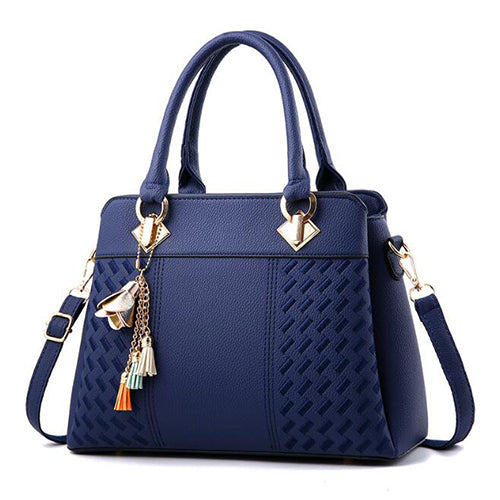 Norvielle Damenhandtasche Leder Stilvoll Braun - Norvielle