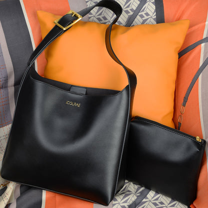 Elarova | Stilvolle Robuste Braune Geprägte Brusttasche
