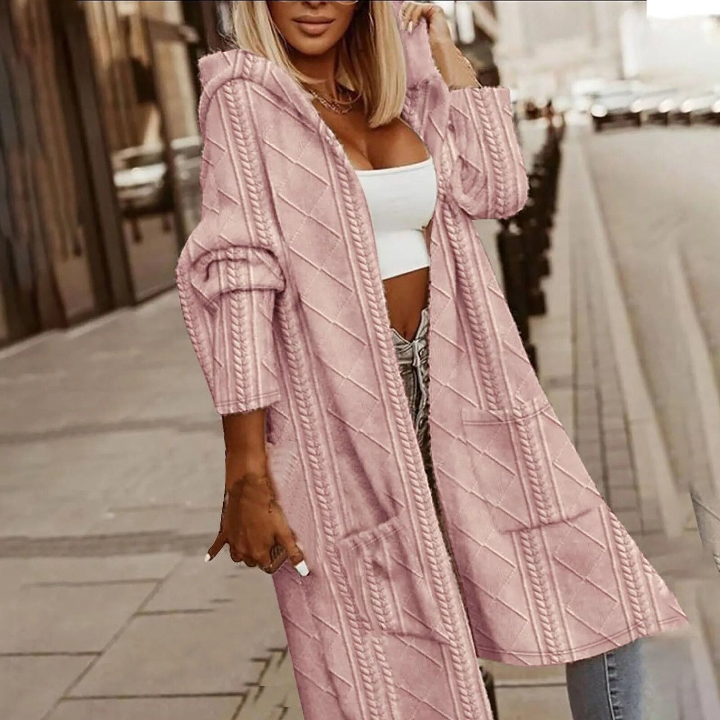 Elarova | Stilvoller Langer Cardigan