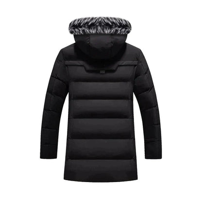 Norvielle Damen Wintermantel Warm Schwarz - Norvielle