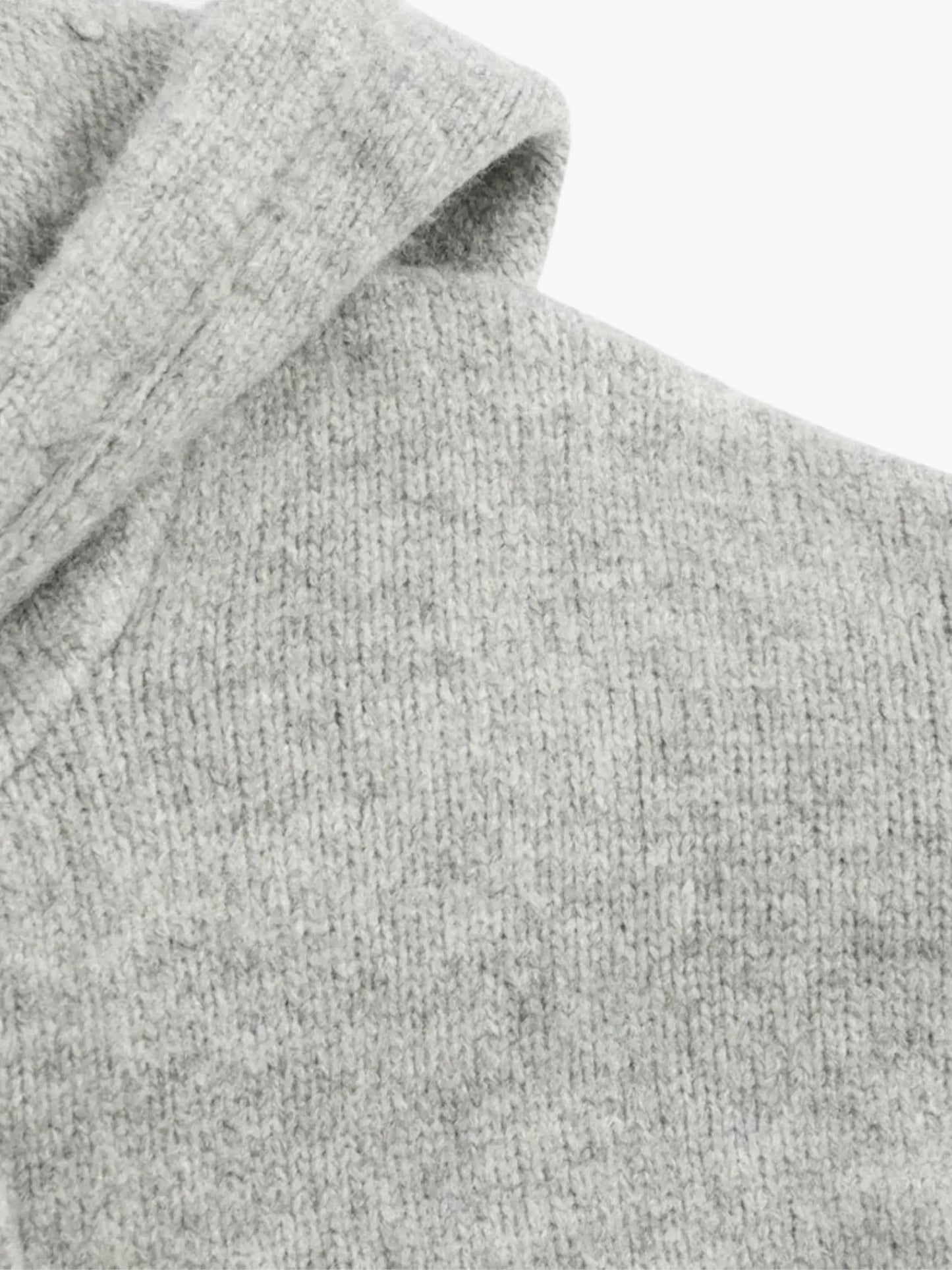 Elarova | Strickjacke Mit Kapuze Und Reißverschluss