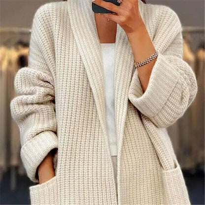 Norvielle Damen Strickjacke Mit Taschen - Norvielle