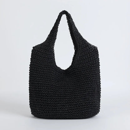 Elarova | Strohtasche Geflochtene Tasche Leicht & Strapazierfähig Lässige Sommertasche