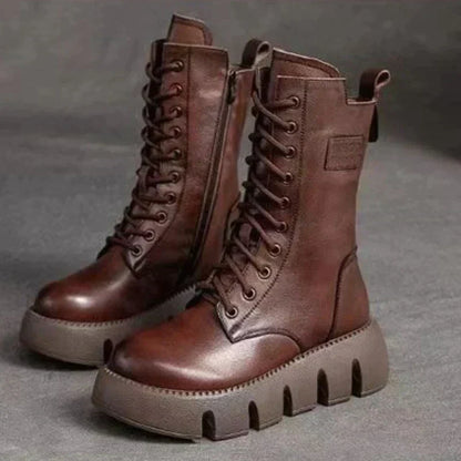 Elarova | Stylische Stiefel mit hoher Sohle