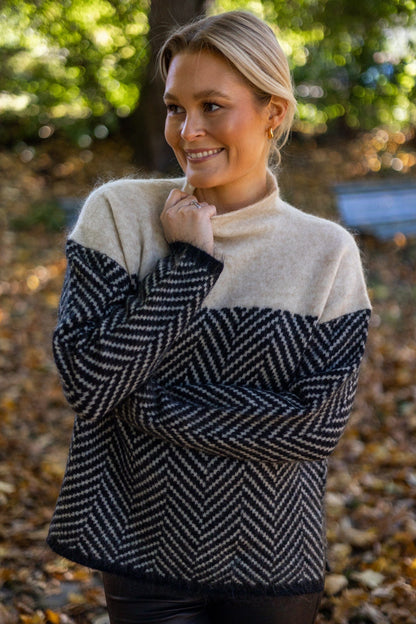Norvielle Damen Pullover Hochkragen - Norvielle