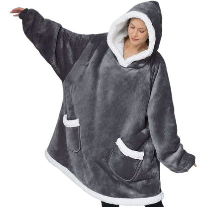 Elarova | Super Gemütliche Gemütlichkeit | Damen Flauschige Fleece-Decke mit Ärmeln