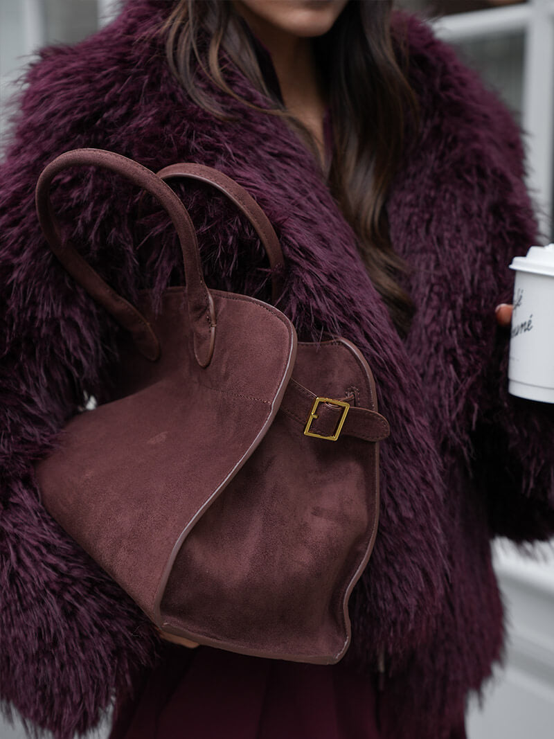 Elarova | Tasche Aus Hochwertigem Wildleder