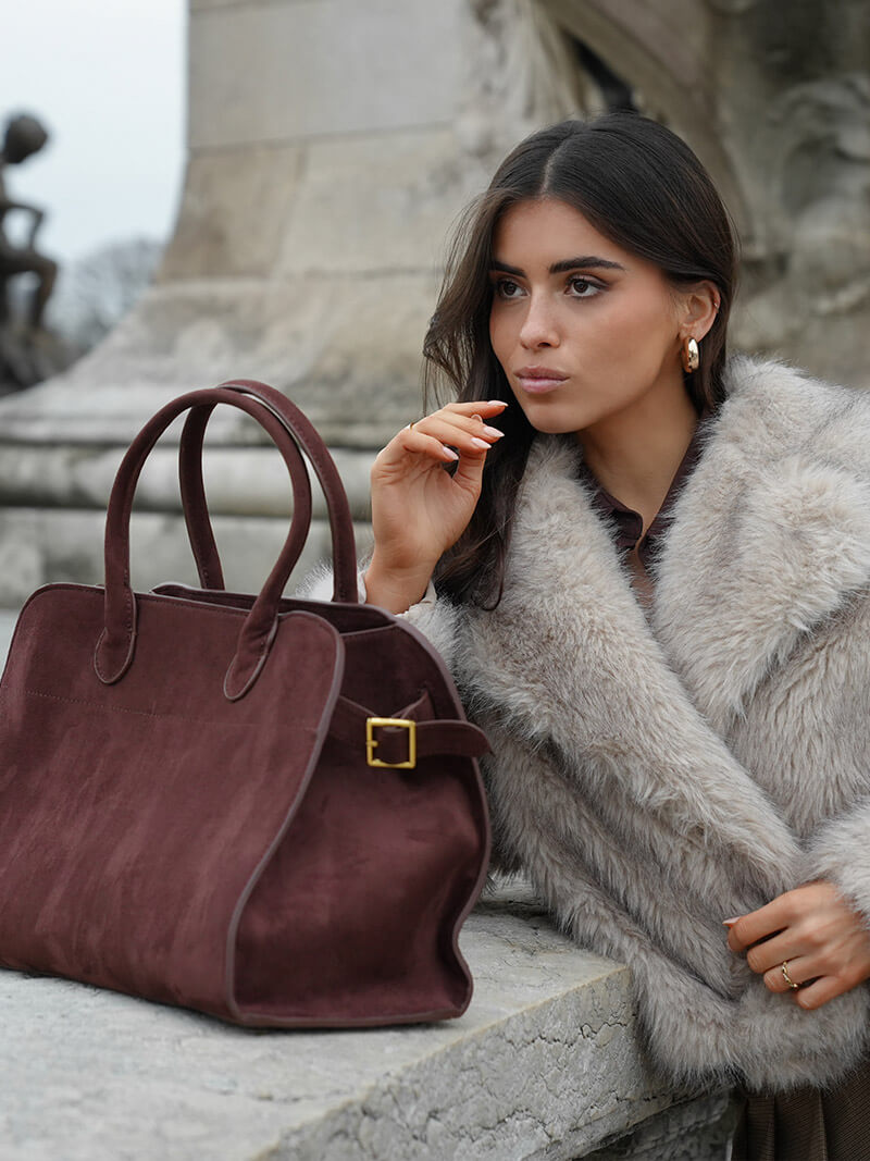 Elarova | Tasche Aus Hochwertigem Wildleder