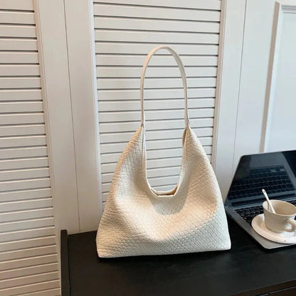 Elarova | Tasche Vegan Leder Alltag Gewebte Tasche Schultertasche