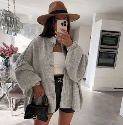 Elarova | Übergröße Strickjacke