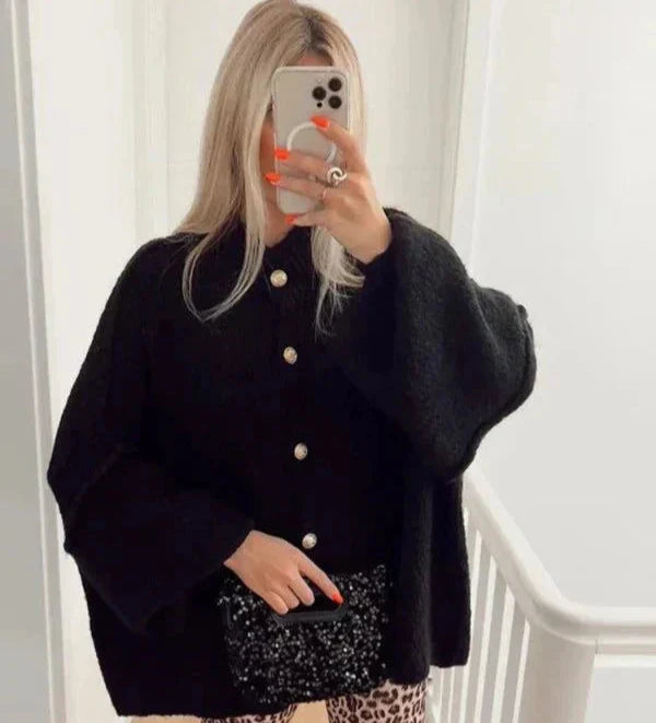 Elarova | Übergröße Strickjacke