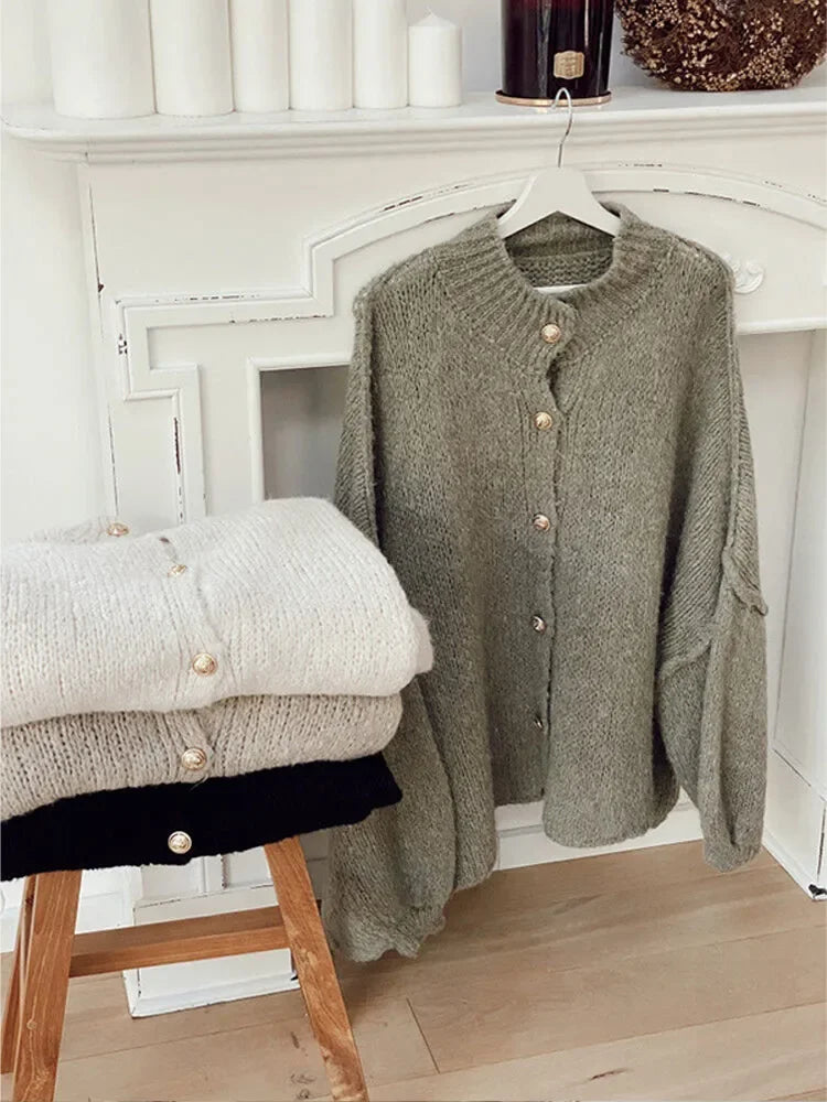 Elarova | Übergröße Strickjacke