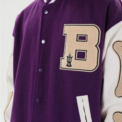 Elarova | Varsity Streetwear Bomberjacke mit bestickten Patches