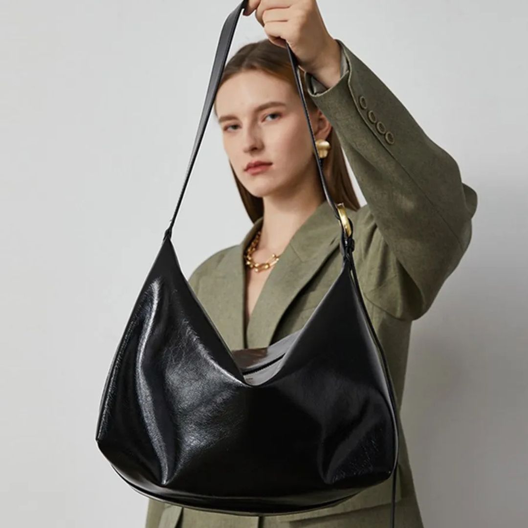 Elarova | Vegane Leder Schultertasche für Damen Stilvolle und nachhaltige Handtasche