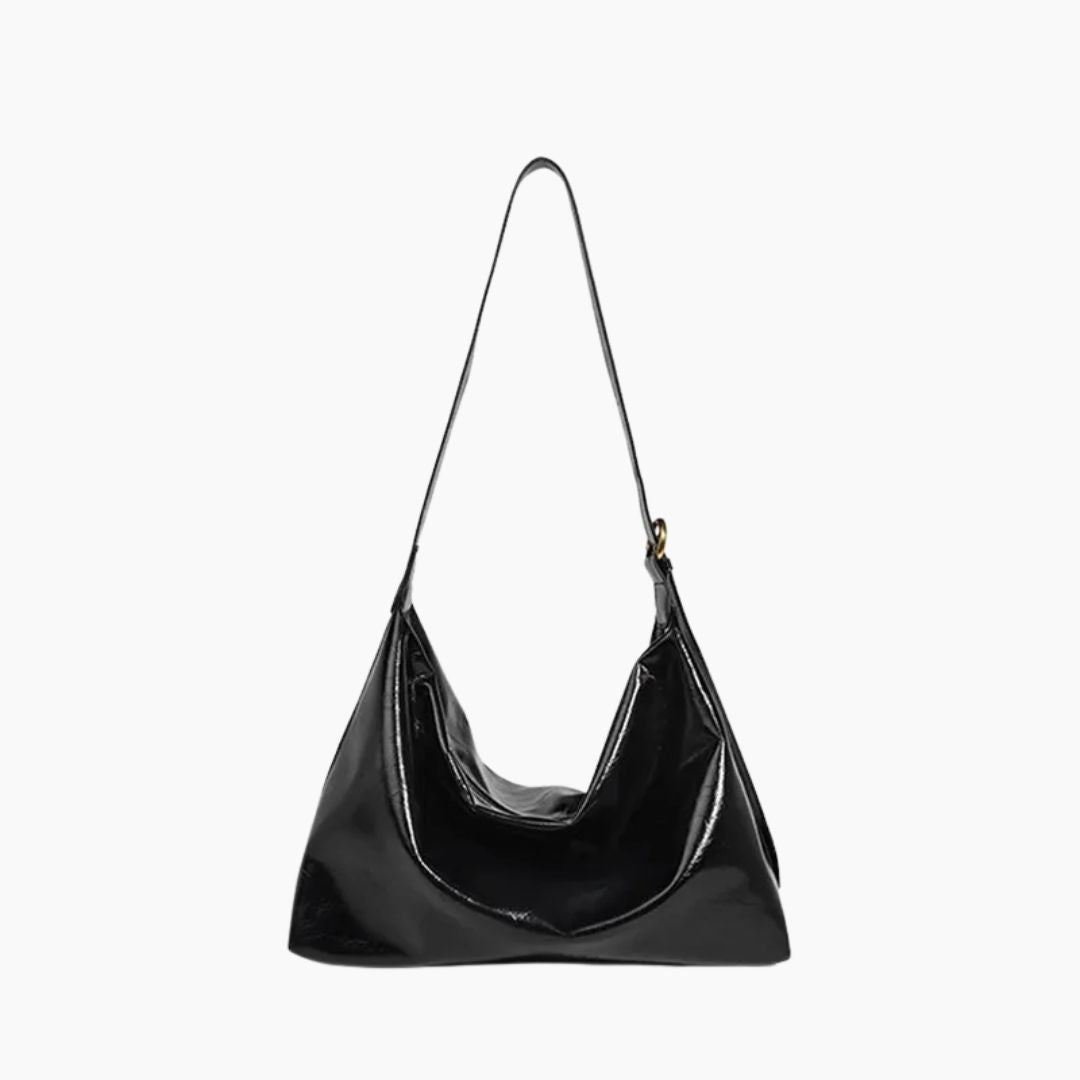Vegane Damen Schultertasche Lederoptik Nachhaltig Braun - Norvielle