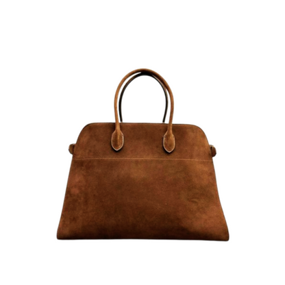 Norvielle Damen Velourtasche Leder Schwarz - Norvielle