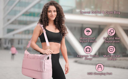 Elarova | Vielseitige, Wasserdichte Und Geräumige Tragetasche Ihr Partner Für Reisen Und Im Fitnessstudio