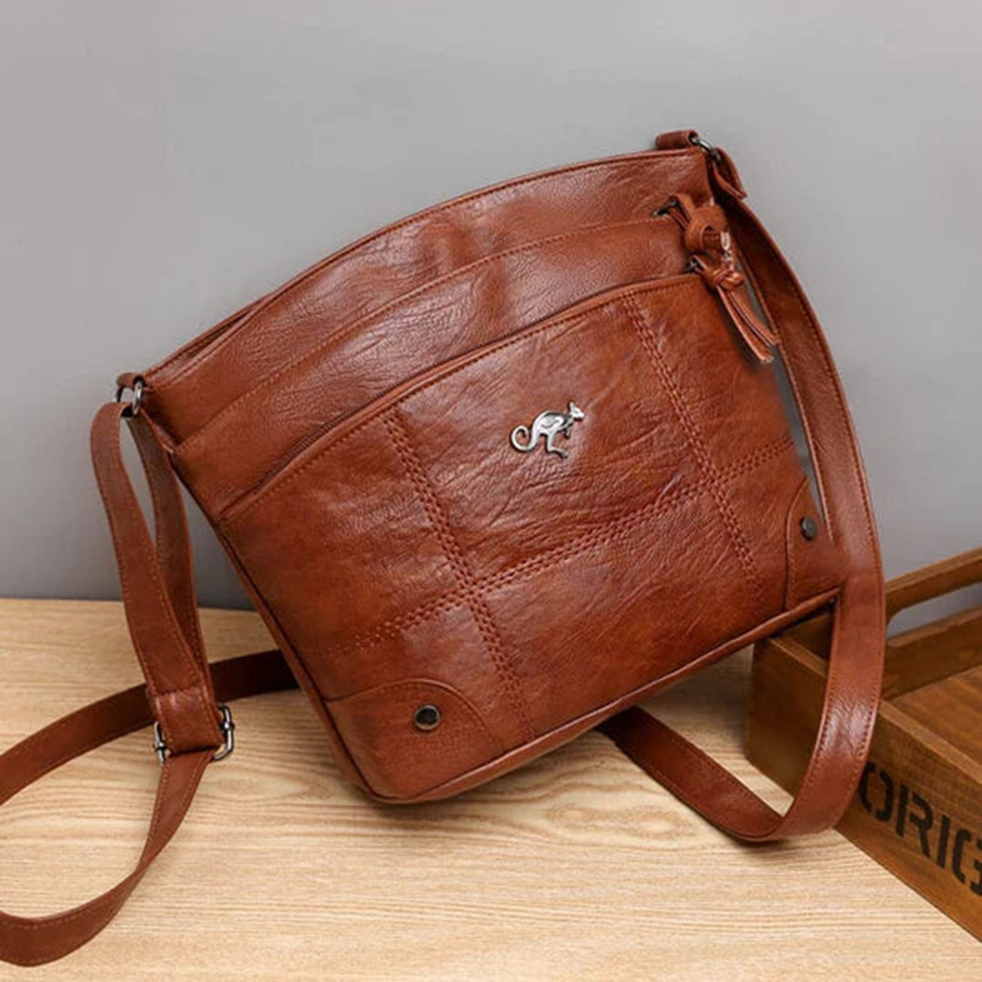 Elarova | Vintage Leder Umhängetasche für Damen