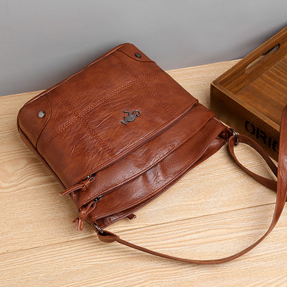 Elarova | Vintage Leder Umhängetasche für Damen