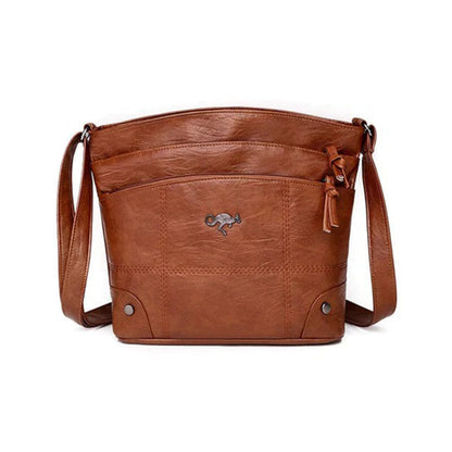 Elarova | Vintage Leder Umhängetasche für Damen