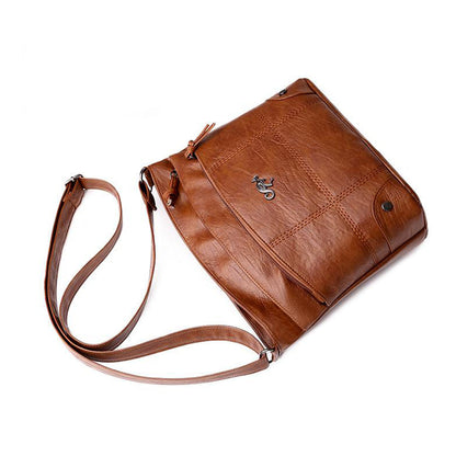 Elarova | Vintage Leder Umhängetasche für Damen