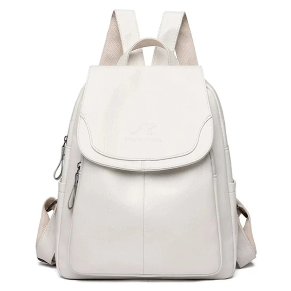 Damen Rucksack Vintage Stil Leder Braun - Norvielle