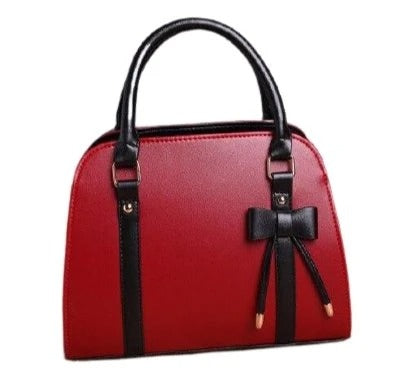 Rote Vintage Umhängetasche 60er Style Leder - Norvielle
