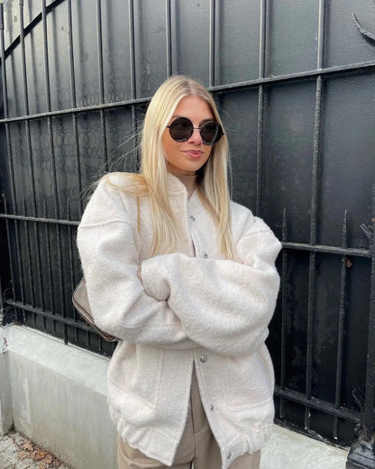 Elarova | Weit geschnittene Luxus-Bomberjacke für Damen Bestseller Herbstjacke 2023