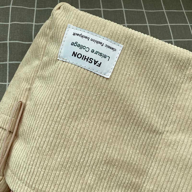 Elarova | Weite Corduroy Schultertasche