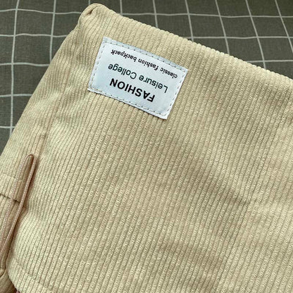 Elarova | Weite Corduroy Schultertasche