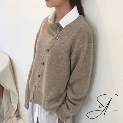 Elarova | WickelCardigan mit stilvollen Knopfdetails