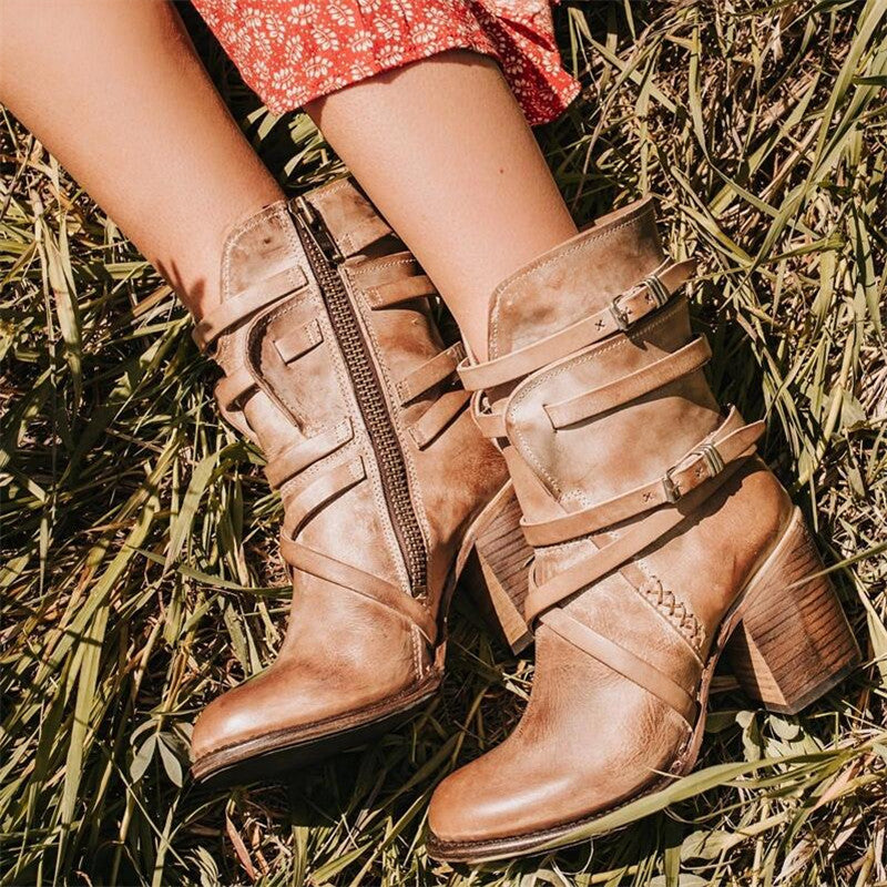 Elarova | Winter Damen Lederstiefel