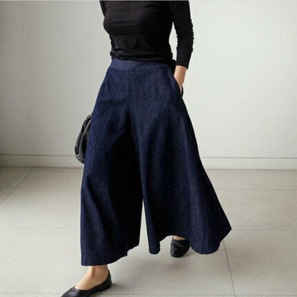 Elarova | Womens Loose Denim Hosen