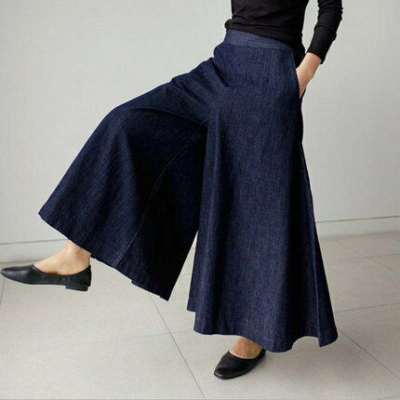 Elarova | Womens Loose Denim Hosen