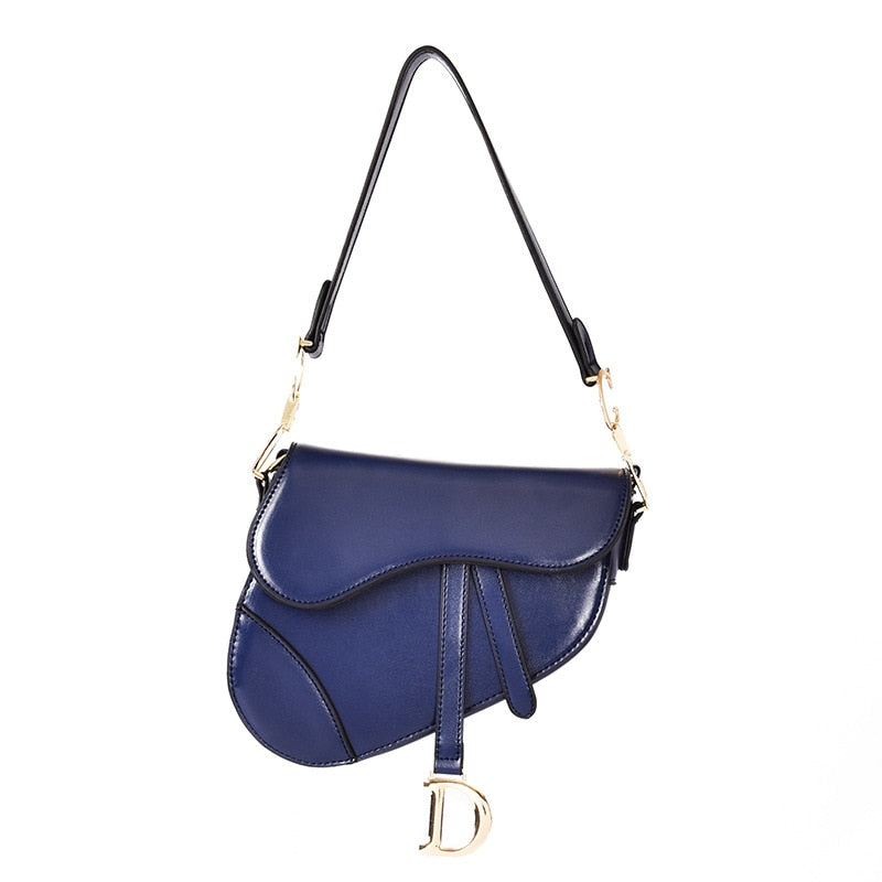 Elarova | elegante Damen Umhängetasche exklusive PU lederne Satteltasche