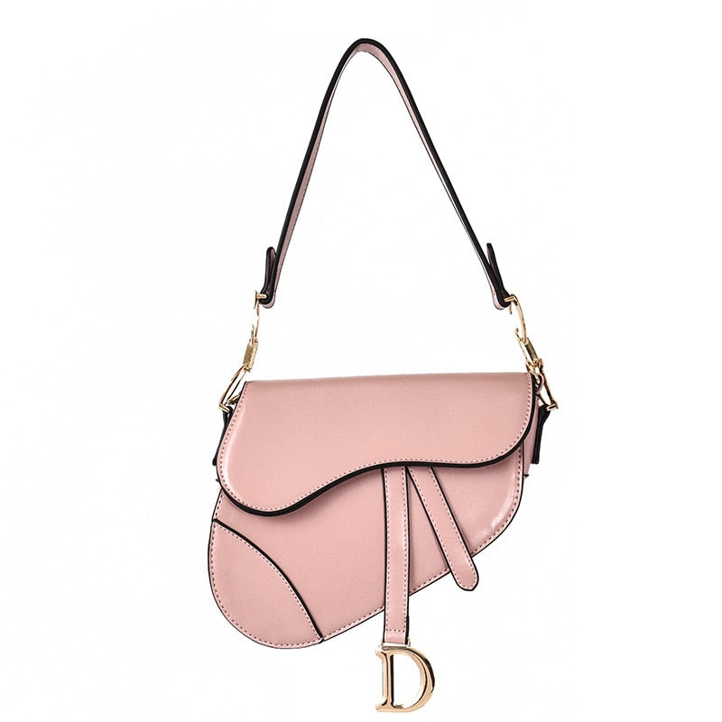 Elarova | elegante Damen Umhängetasche exklusive PU lederne Satteltasche