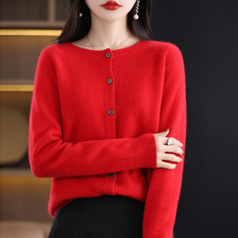 Elarova | elegante Damenstrickjacke für ultimativen Komfort
