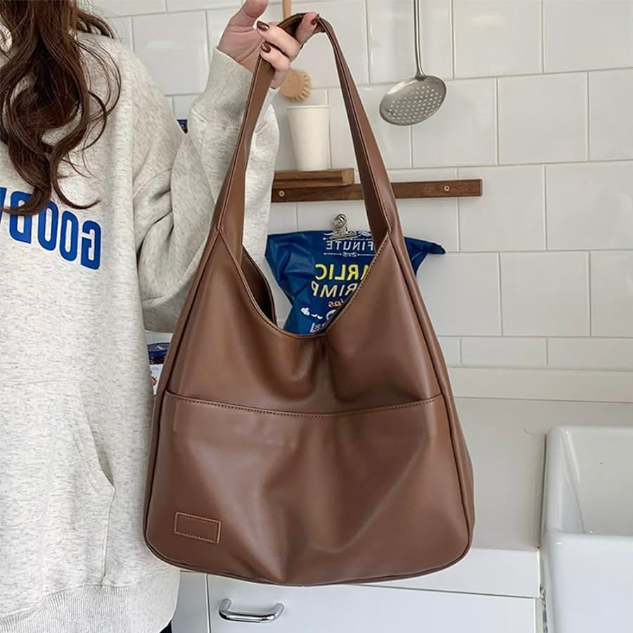 Elarova | ️elegante Lederschultertasche