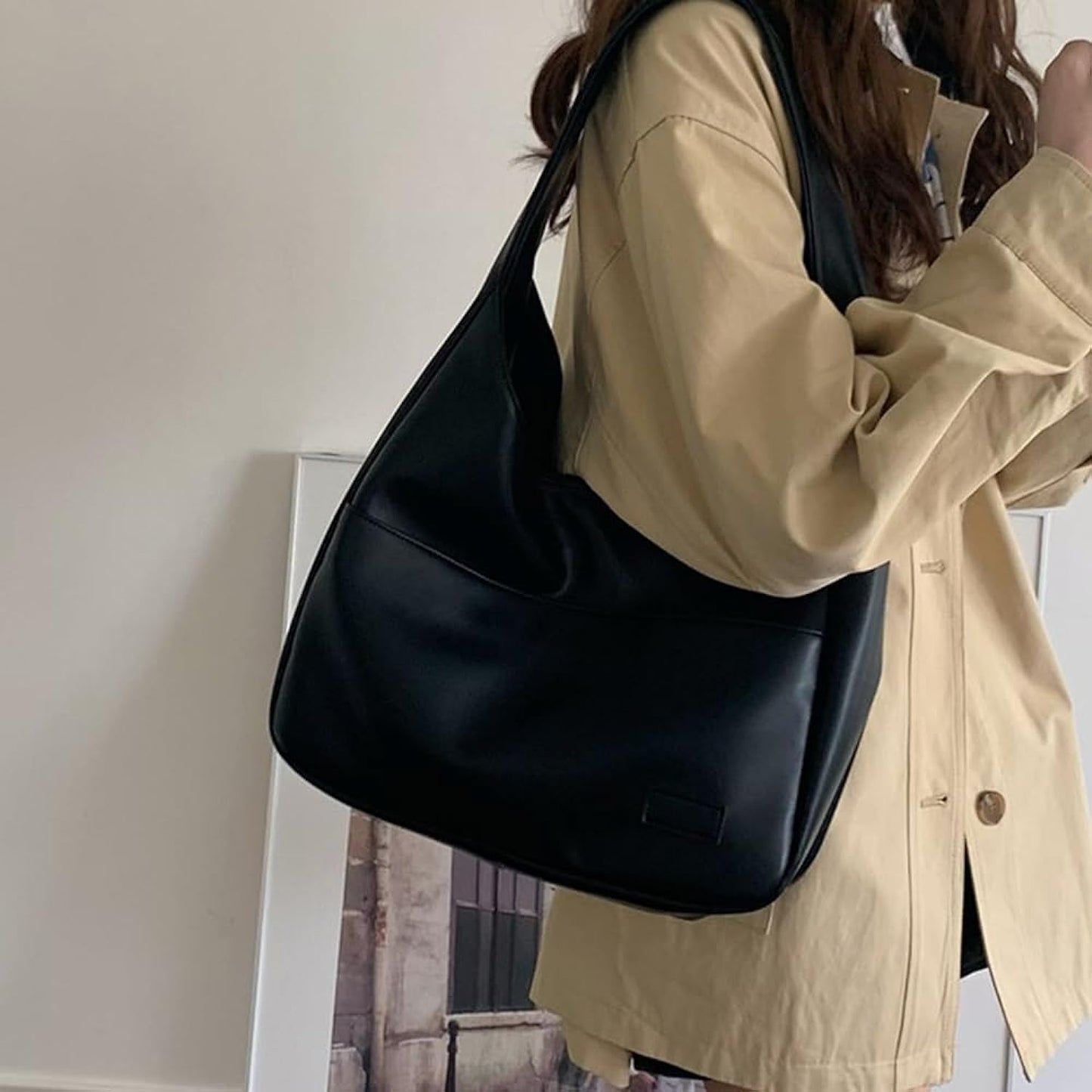 Elarova | ️elegante Lederschultertasche
