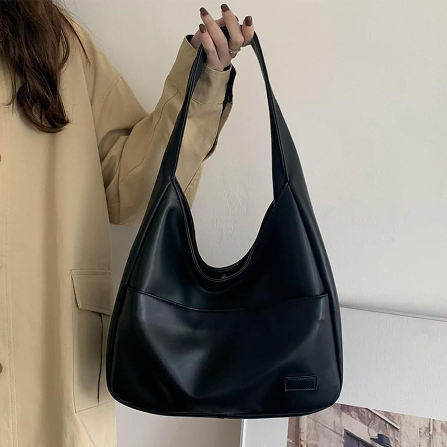 Elarova | ️elegante Lederschultertasche