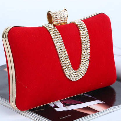 Elarova | förmige DiamantWildlederTasche