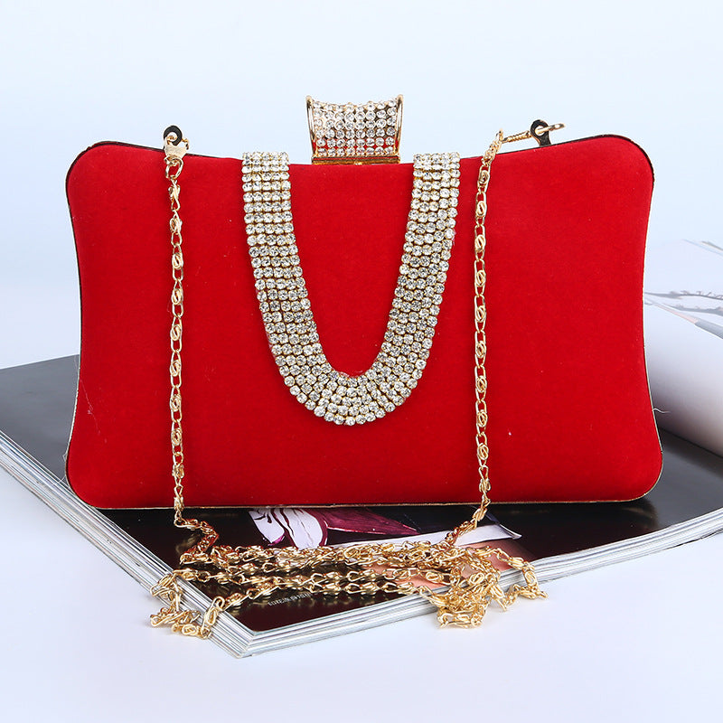 Elarova | förmige DiamantWildlederTasche