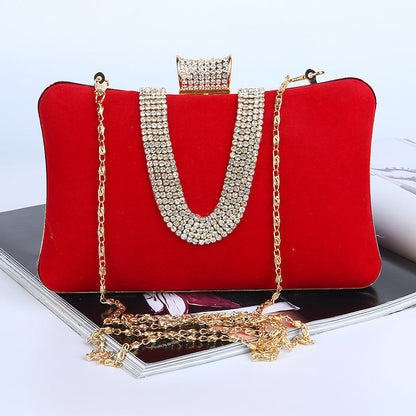 Elarova | förmige DiamantWildlederTasche
