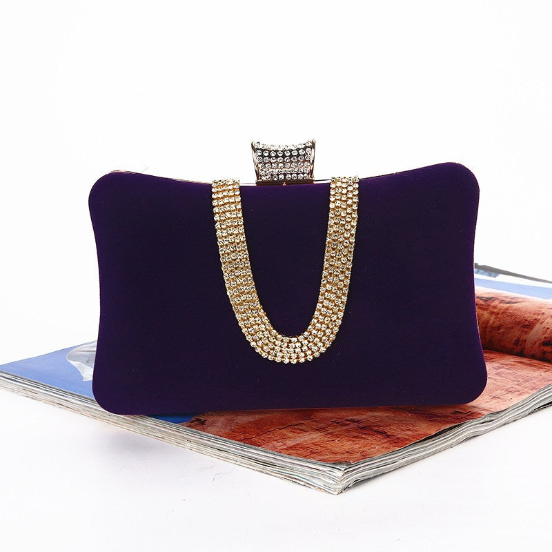 Elarova | förmige DiamantWildlederTasche