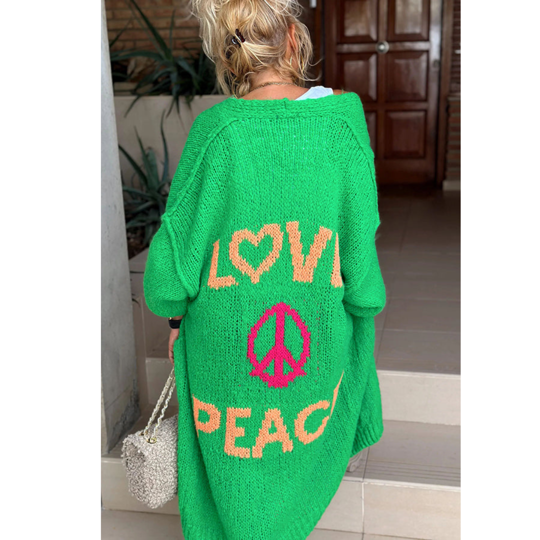 Elarova | peace strickjacke Ibiza