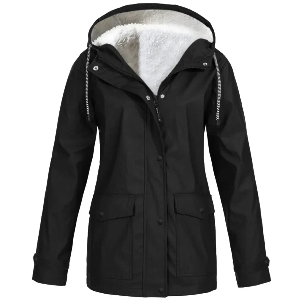 Elarova | wind- und wasserdichte Outdoor-Jacke mit Fleece-Futter