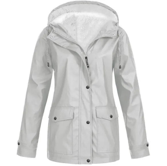 Elarova | wind- und wasserdichte Outdoor-Jacke mit Fleece-Futter