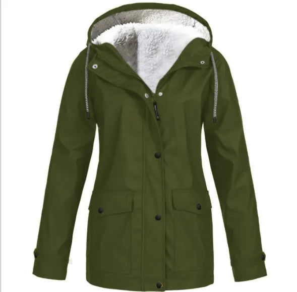 Elarova | wind- und wasserdichte Outdoor-Jacke mit Fleece-Futter